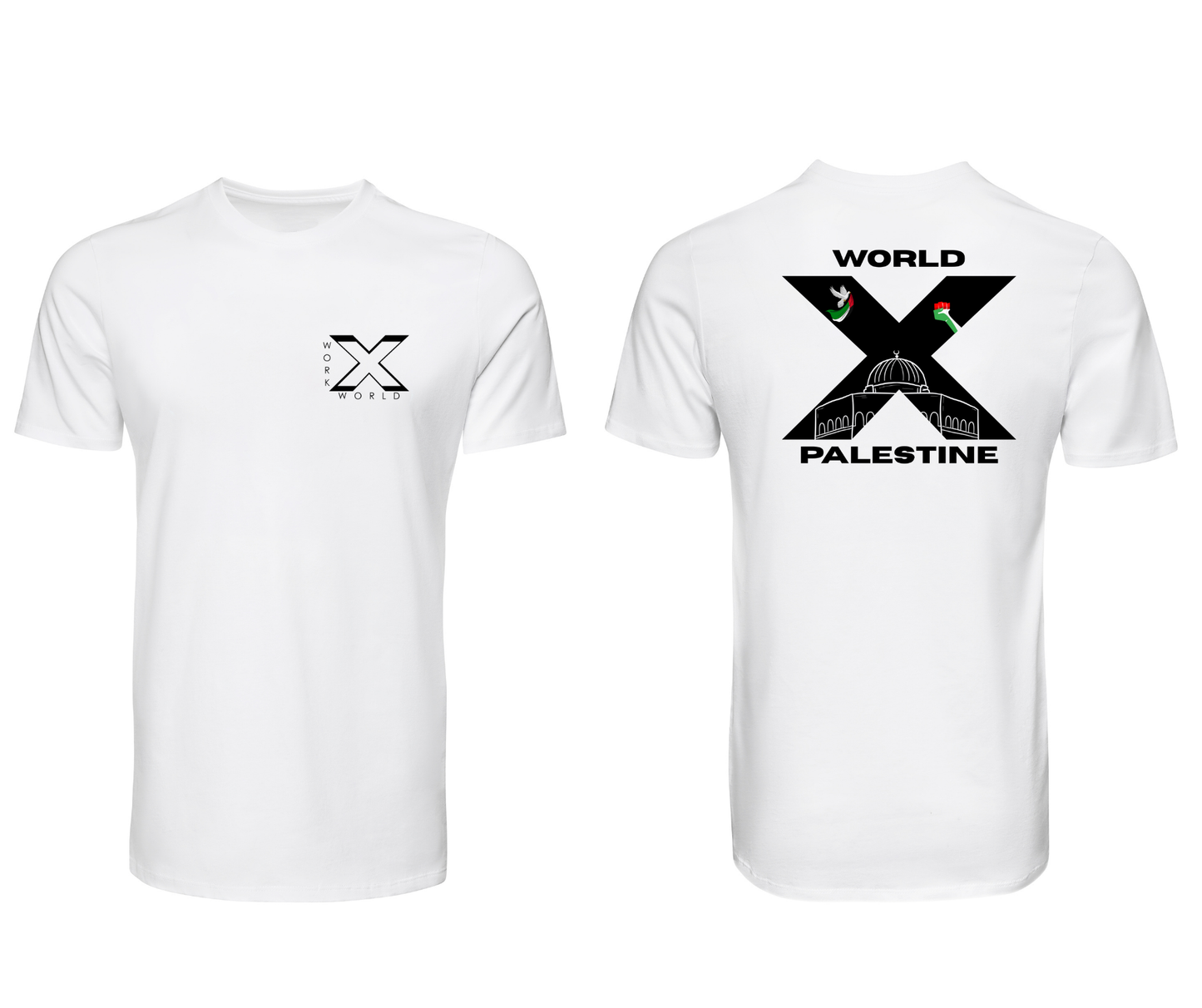 T-Shirt World Palestine Noir ou Blanc